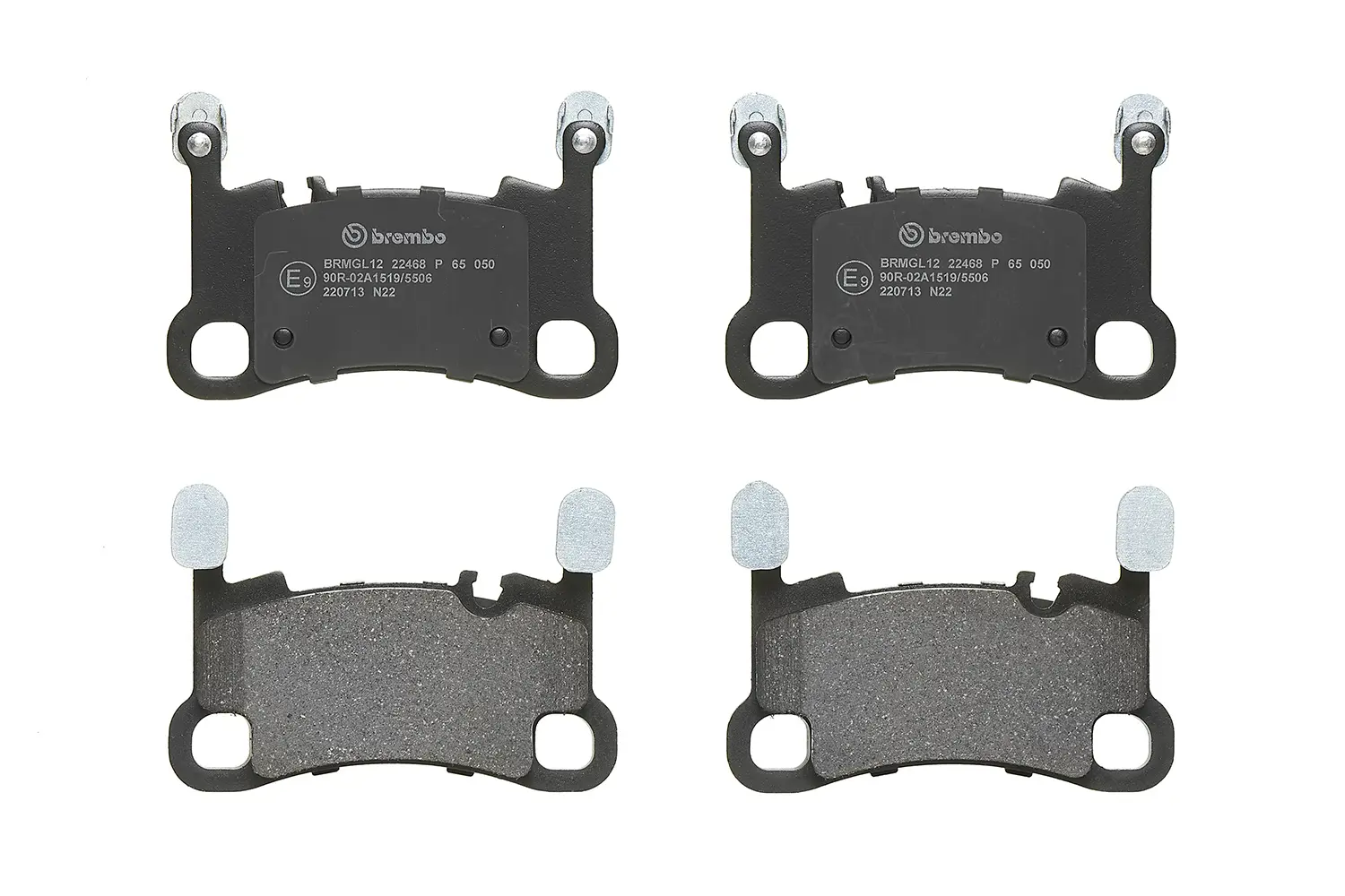Pastilhas de Freio Traseira Brembo Porsche - P65050 - Imagem 2