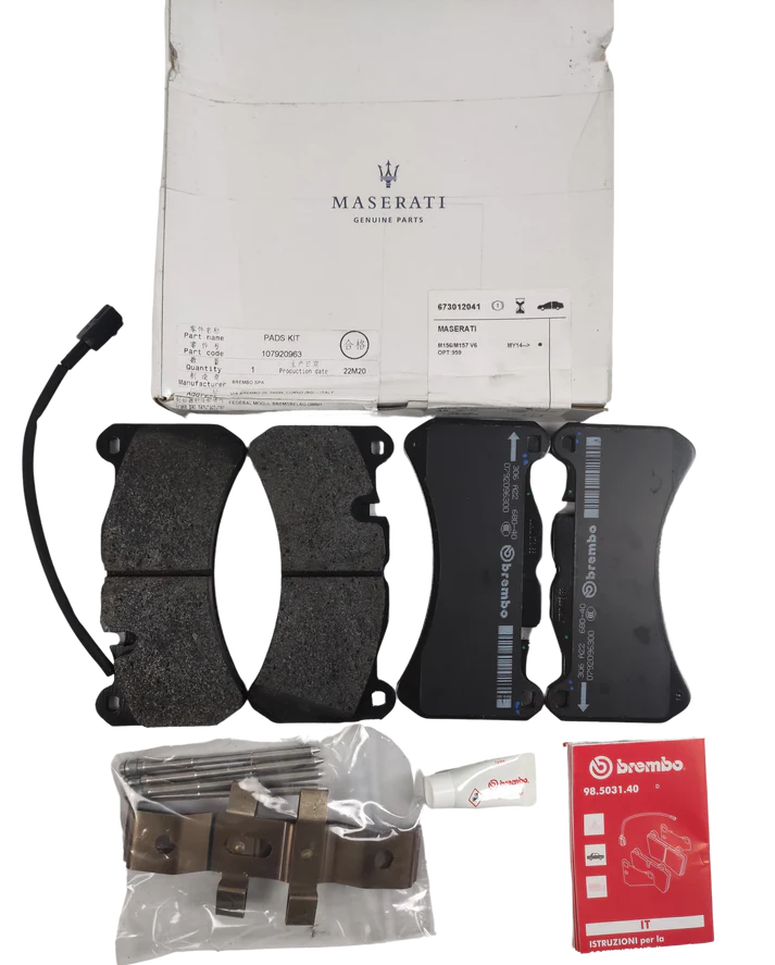KIT Pastilha de Freio Dianteiro e Traseiro Maserati Ghibli - ORIGINAL - Imagem 2