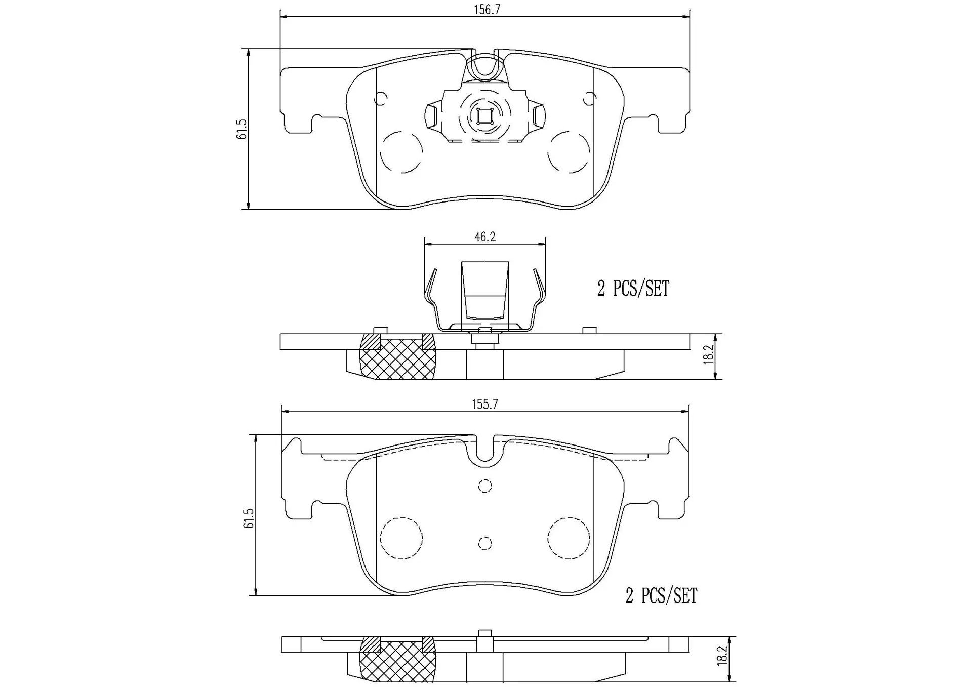 Pastilhas de Freio Dianteira Brembo Cerâmica BMW 116i 118i 320i - P06070N - Imagem 2