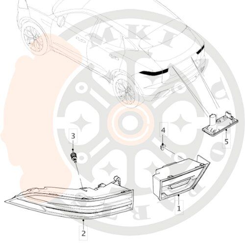 Lanterna Traseira Lado Direito — Jaguar E-PACE — J9C33170 (J9C3-13404-CD)