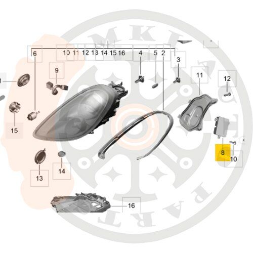 Módulo de Controle do Farol Xenon — Porsche 911 (991) — 991-618-323-03