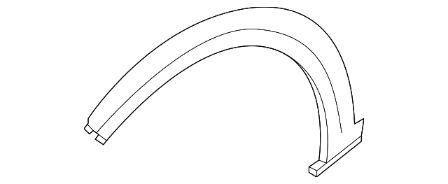 Moldura da Caixa de Roda — Porsche Cayenne — 9Y0-853-817-D-G2X