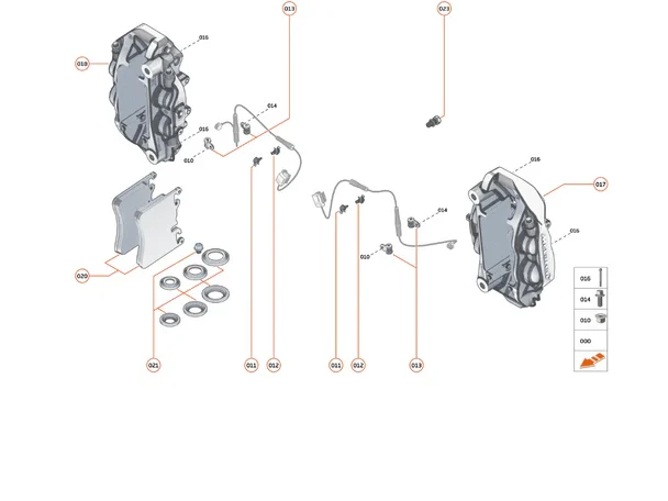 Pastilhas de Freio Traseiro Mclaren Artura - 14CA190CP - Original