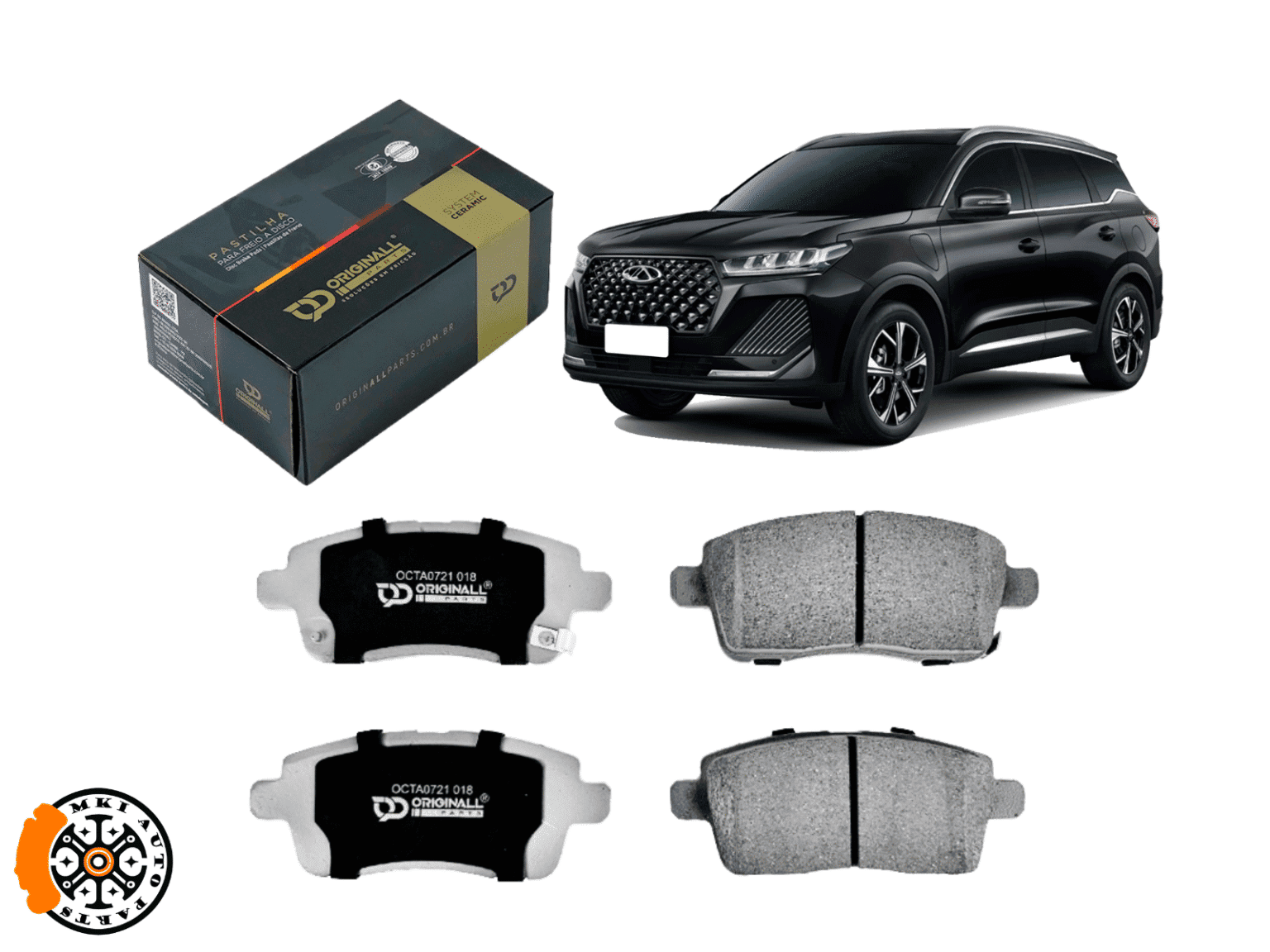 5/07 6/07 7/07 8/07 ×6 Pastilha de Freio Traseira Tiggo 7 Pro - OCTA0721 | MKI - Auto Parts
