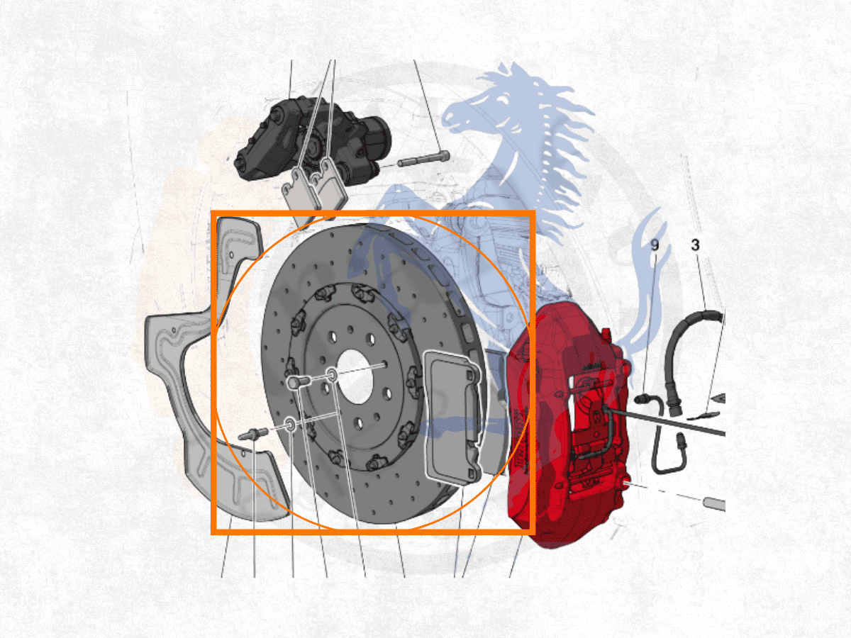 Par Discos de Freio Traseiros Ferrari Portofino e Roma – Original Ferrari 338393