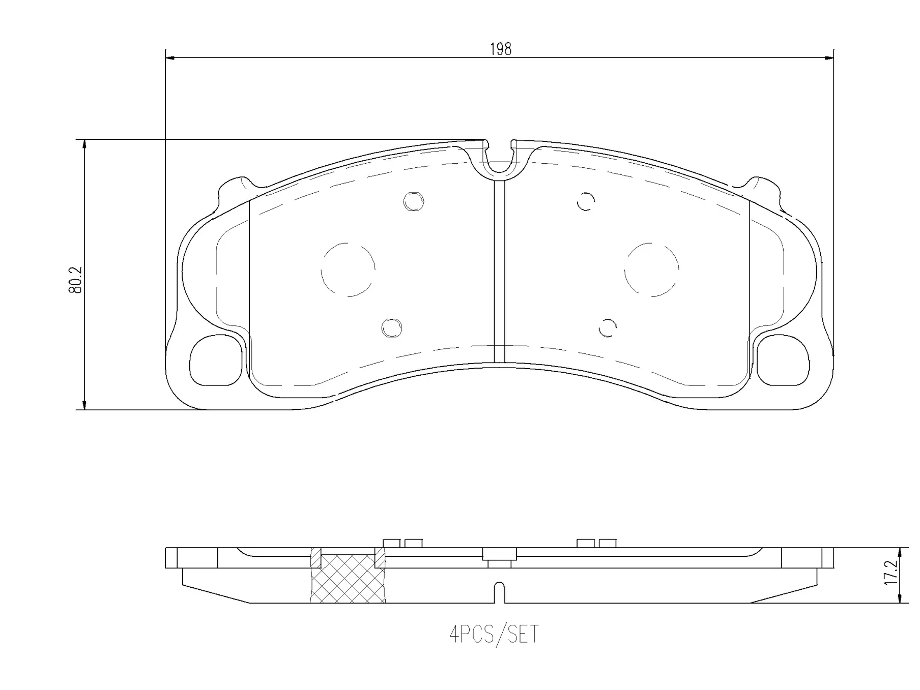 Pastilhas de Freio Dianteiro Brembo Porsche - P65045N